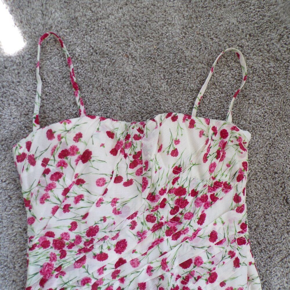 NWOT Dolce & Gabanna floral silk Spaghetti StrapY2k mini dress - Picture 5 of 14